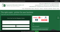 Desktop Screenshot of equipmentrentals.co.uk