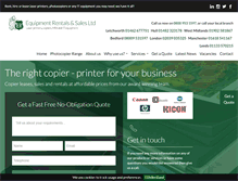 Tablet Screenshot of equipmentrentals.co.uk